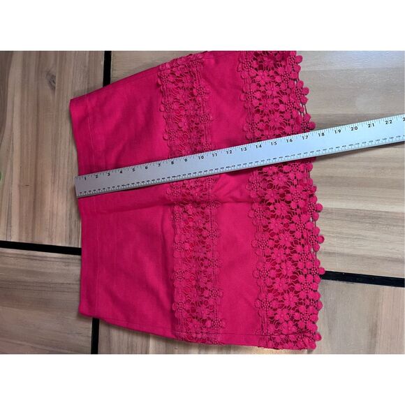 J CREW Raspberry Colored Lacy Skirt - Picture 5 of 7